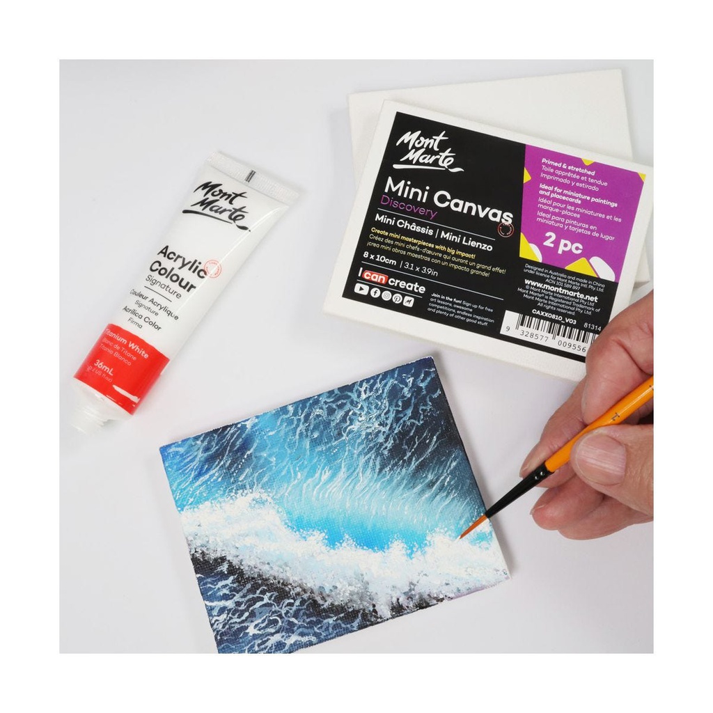 MONT-MARTE Mini Canvas Discovery 8 x 10cm (3.1 x 3.9in) 2pce
