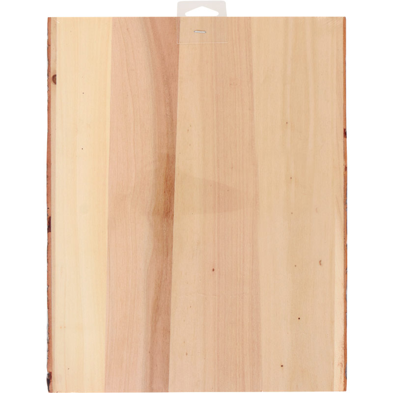 Wood Surfaces Wood Plank with Bark, 101/2" x 13