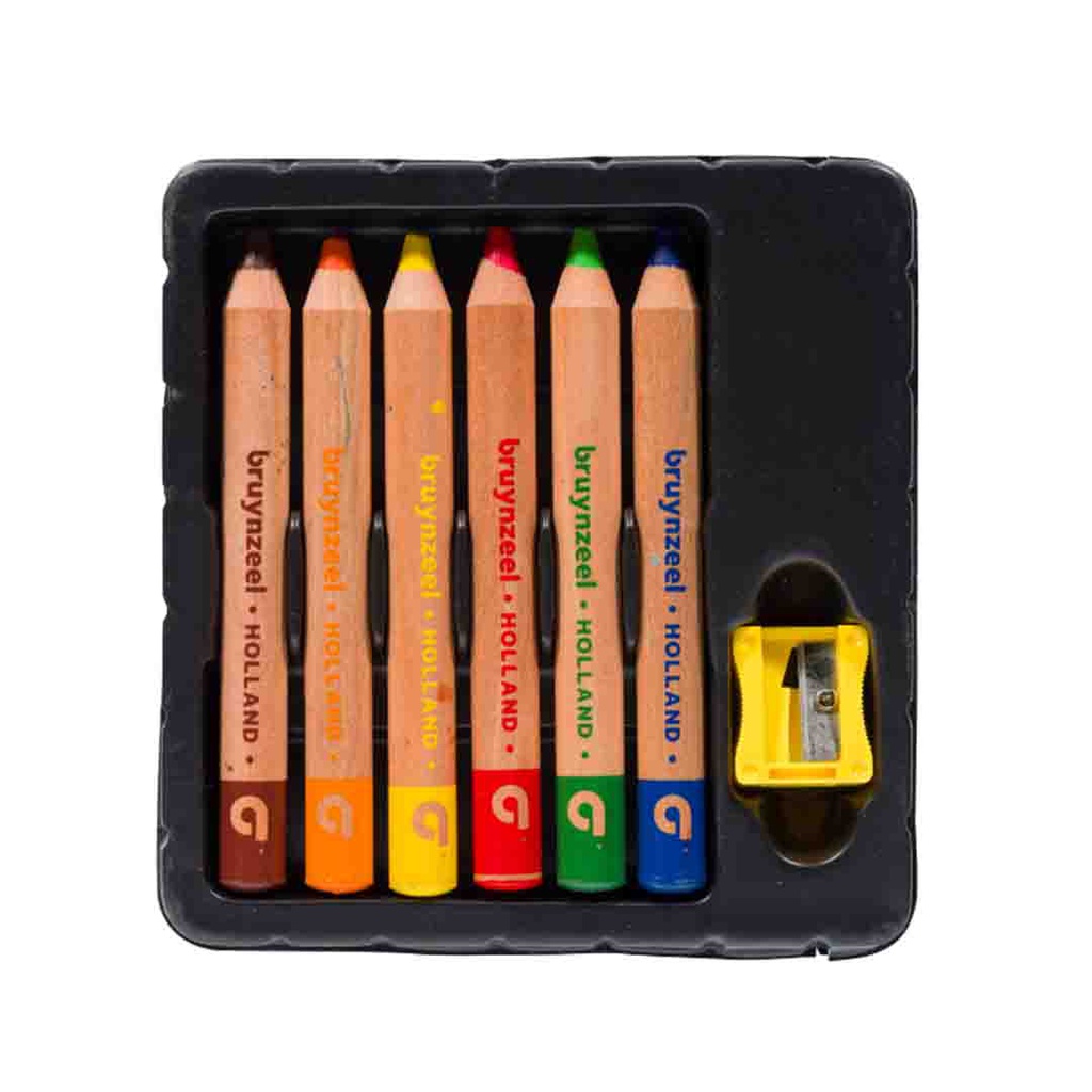 bruynzeel COL.PENC.SOFT SET 6#