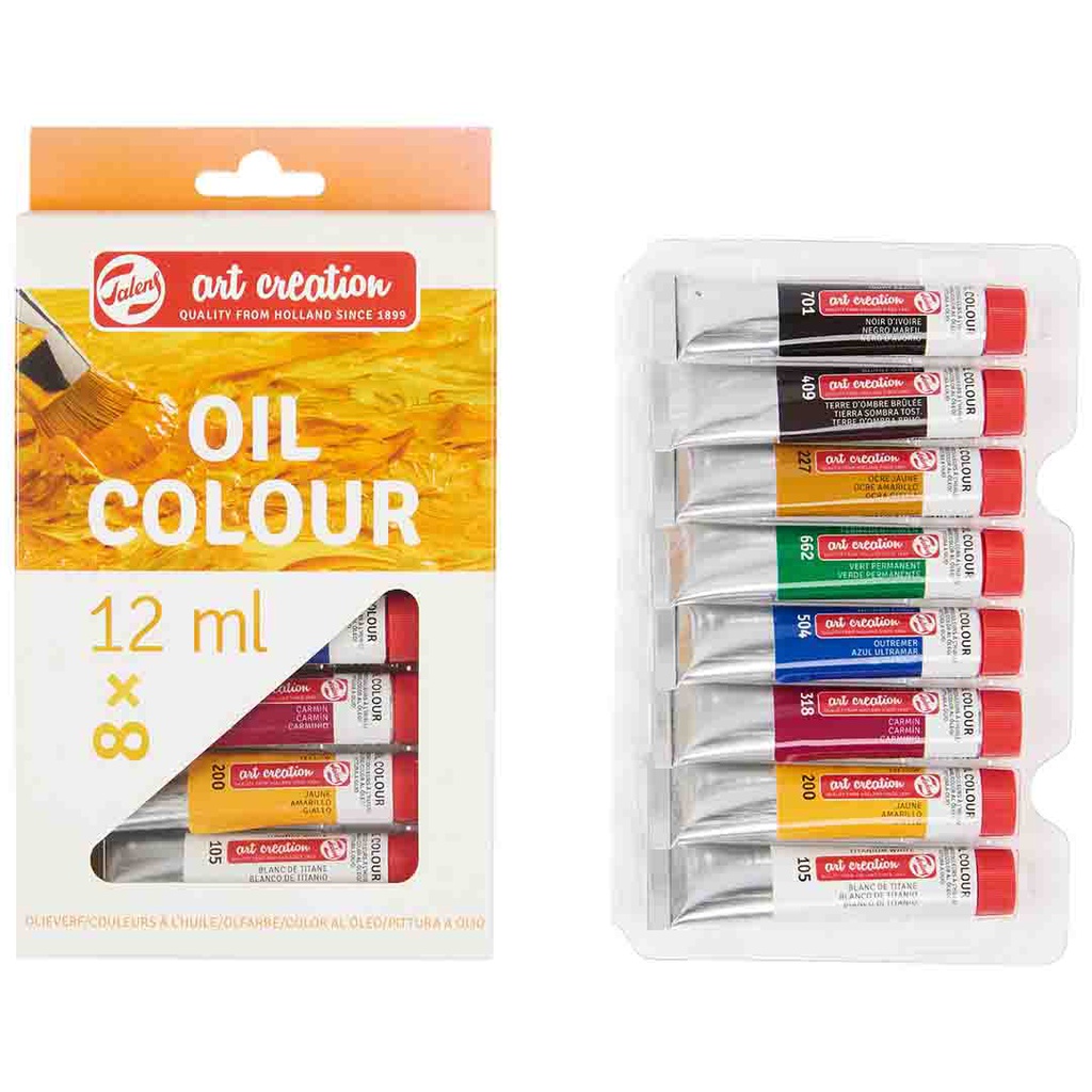 TALENS ART CREATION OIL SET 8X12ML