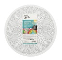 MONT-MARTE Colouring Canvas 30cm Round Mandala 4 asstd