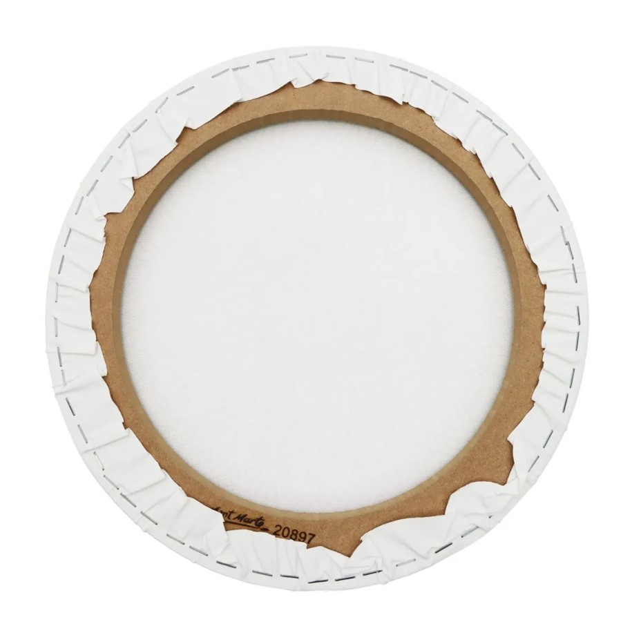 MONT-MARTE Colouring Canvas 30cm Round Mandala 4 asstd