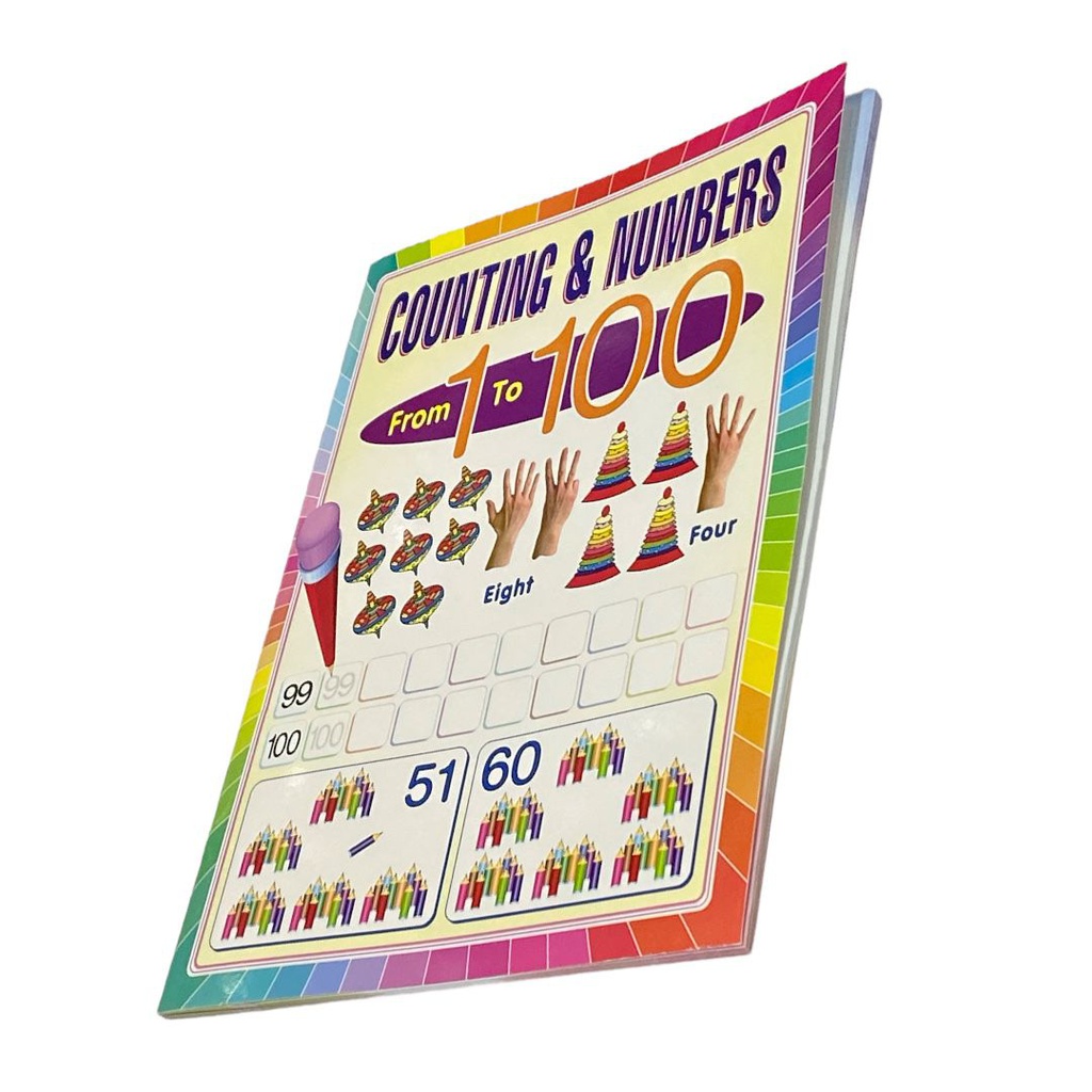 كتاب العد و الارقام انجليزي من 1-100