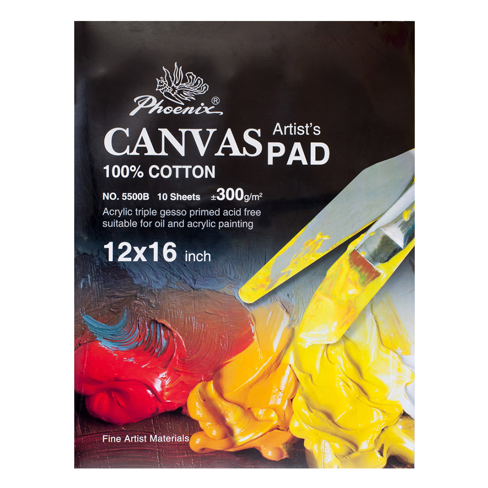 كراسة رسم قماش كانفس فونكس 260 جرام 10 ورقة مقاس 12×16 بوصة