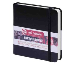 [9314004M] Art Creation sketch book black  12X12 140G 