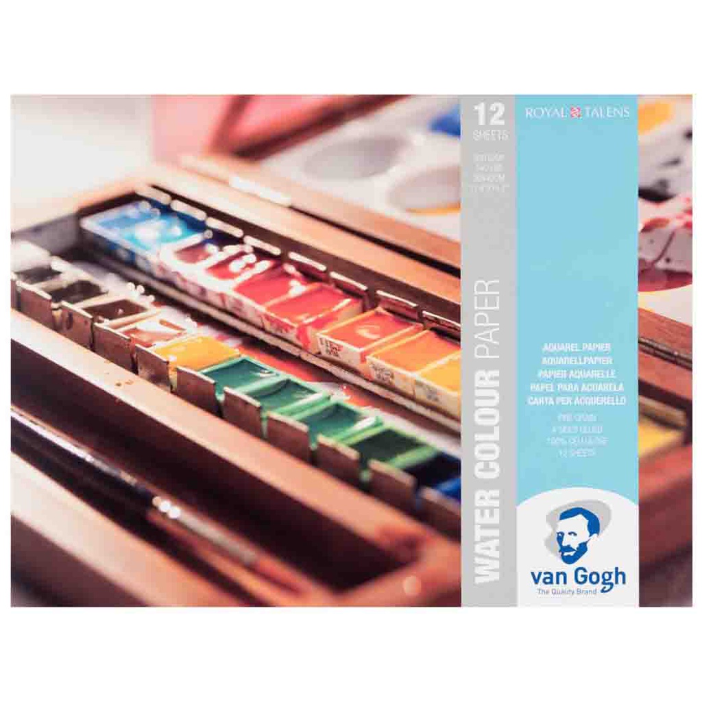 كراسة رسم من فان جوخ  مثالية للألوان المائية  PAPER 30X40 300G FSC-MIX