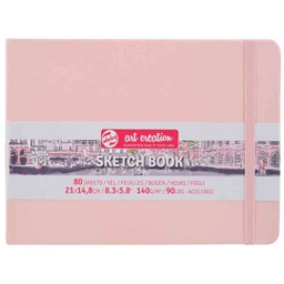 [9314015M] Art Creation sketch book black P.PINK 21X15 140G 