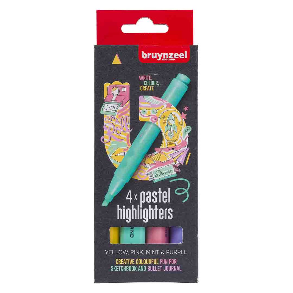 Bruynzeel highlighter pastel 4 