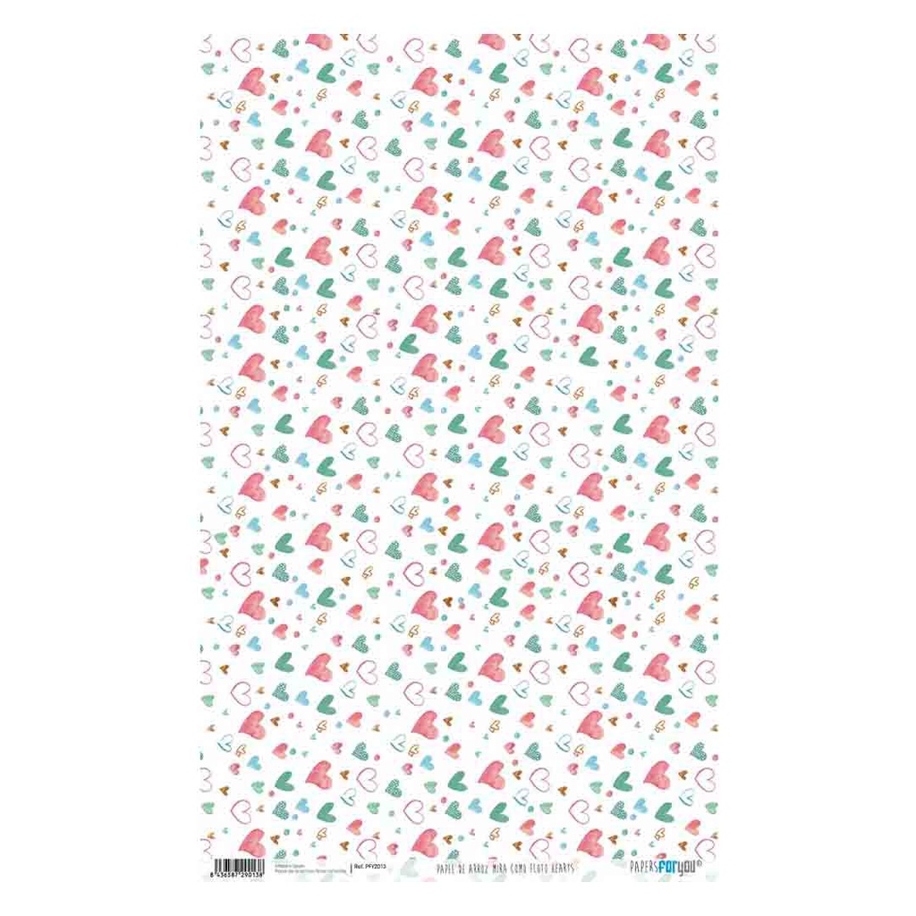 ورق أرز 54*33 HOW HEARTS FLOAT