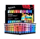 Mont Marte Metallic Acrylic Paint Set 24pc x 36ml