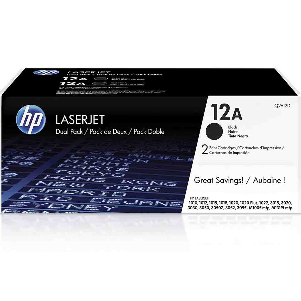 حبر طابعة ليزر اسود HP12A