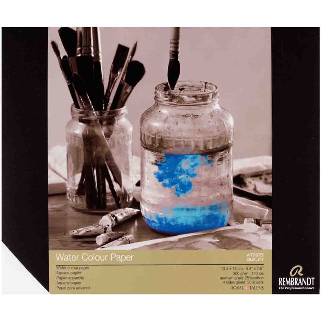 Rembrandt water color   paper  13,5X18 300G FSC MIX
