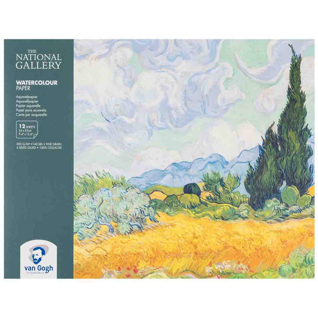 كراسة رسم مائي من فان جوخ   24X32 NG FSC-MIX