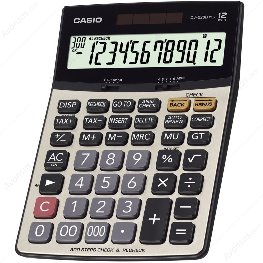 الة حاسبة كاسيو DJ-220D PLUS