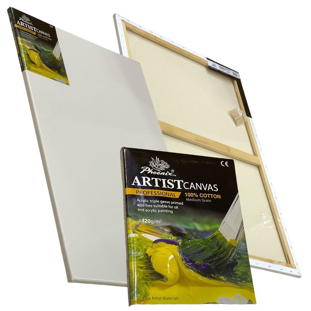 Phoenix Stretched Canvas  100% Cotton 3/4" Thikness, STAPLEon the back 80X80CM