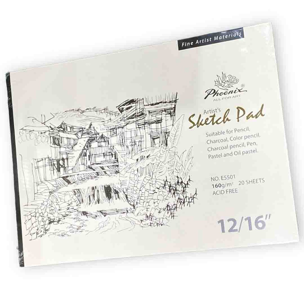Phoenix Sketch pad 160GSM 20sheet 12X16IN