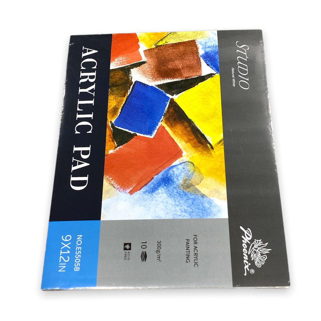 "Phoenix Acrylic pad 300GSM 10sheet 9*12
