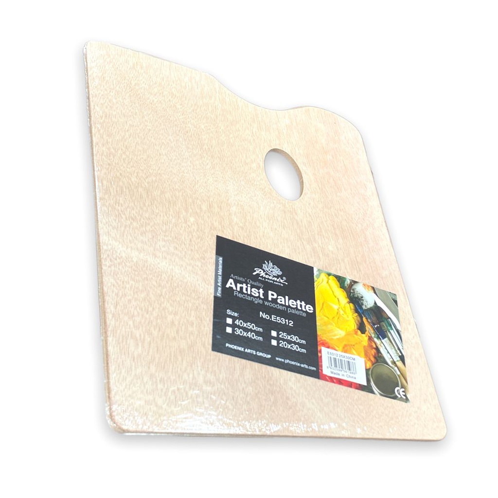 بلته صحن رسم خشب لدمج الالوان من فونيكس 30X25 سم