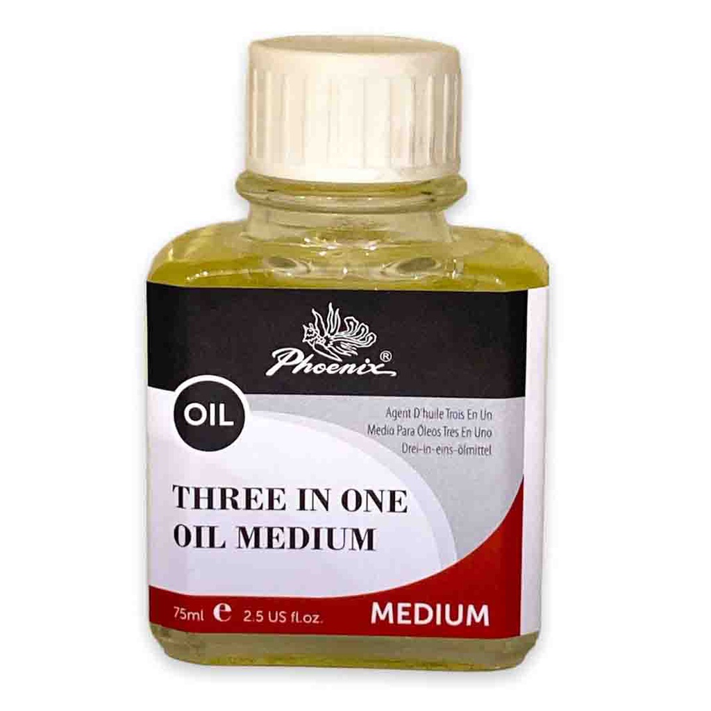 Phoenix 75ML 3 IN 1 OIL Medium Glass Bottle