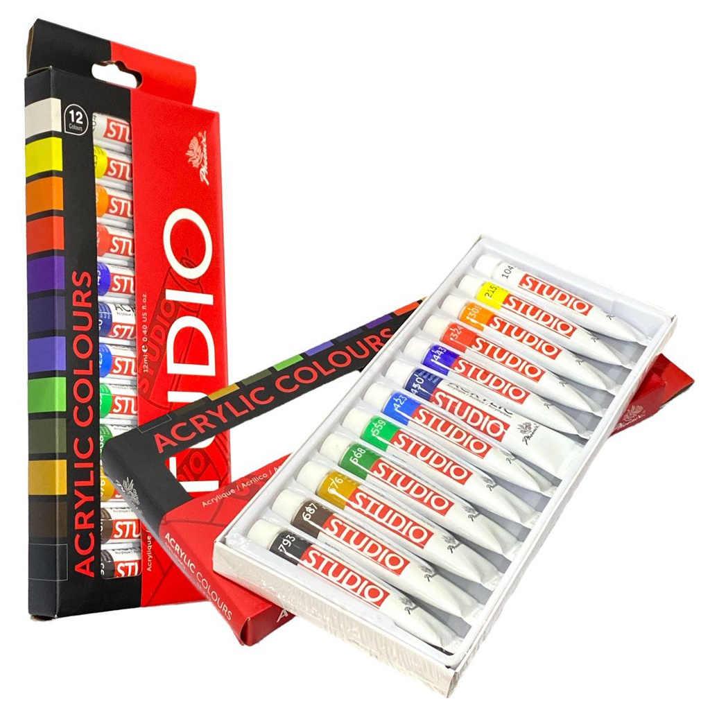 الوان اكريلك من فونيكس 12 لون 12 مل