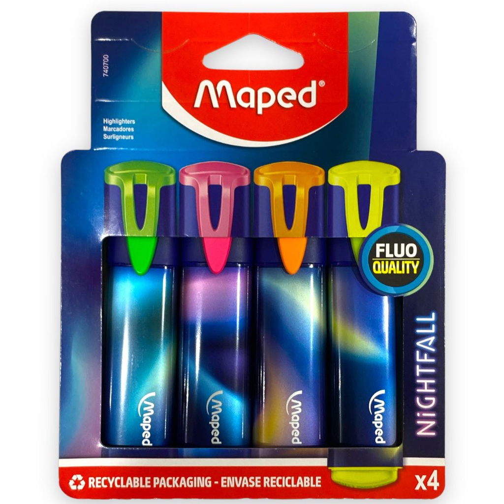 قلم تظهير مابد 4 لون MAPED