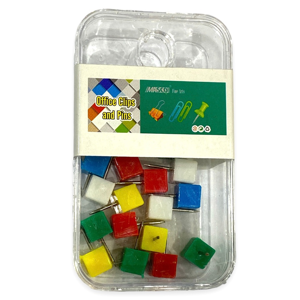 دبوس راس بلاستيك ملون