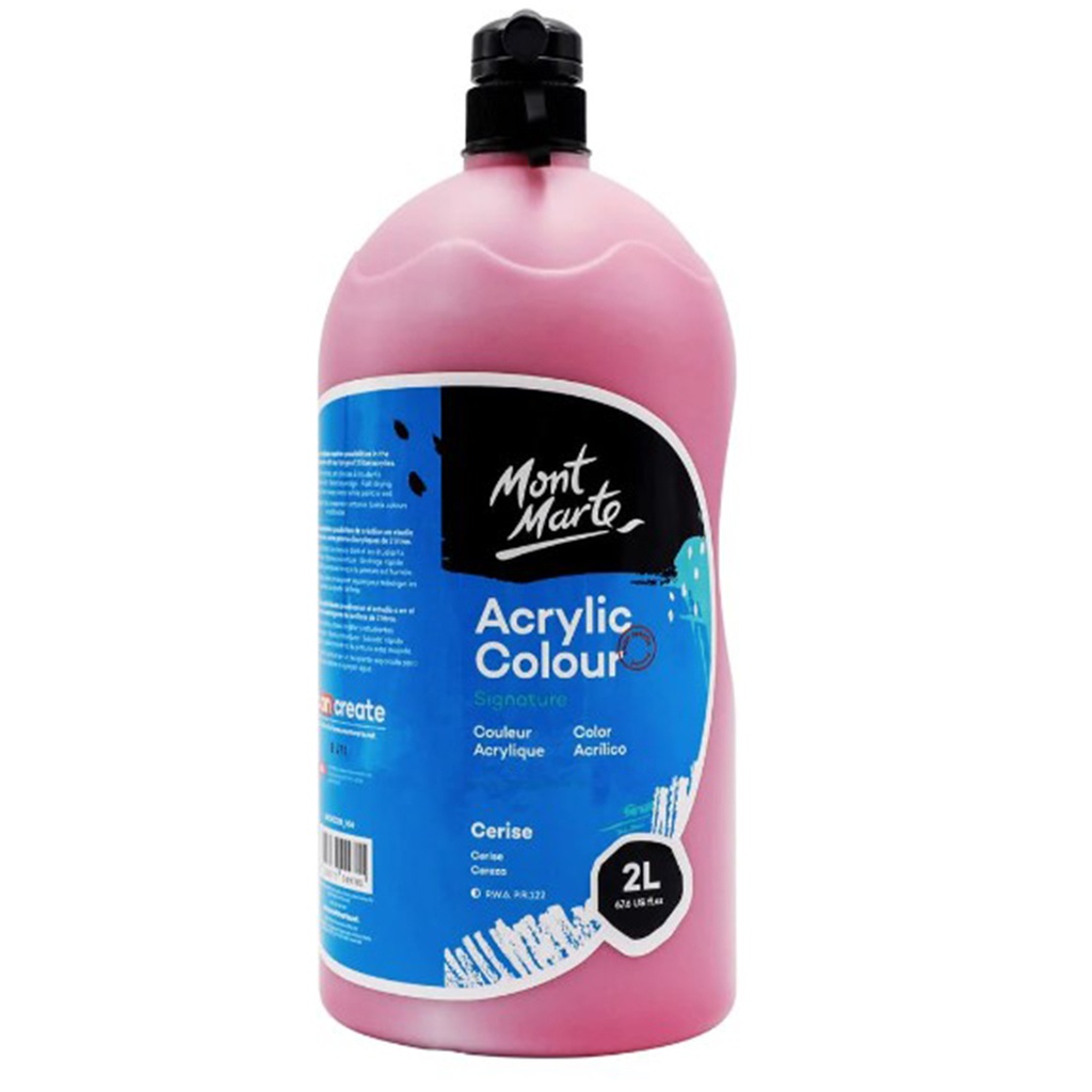 Mont Marte Acrylic Colour 2L Pump - Cerise