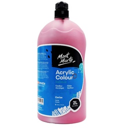 [MSCH2228] Mont Marte Acrylic Colour 2L Pump - Cerise