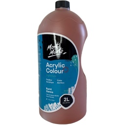 [MSCH2215] MM Acrylic Colour 2L Pump - Burnt Sienna