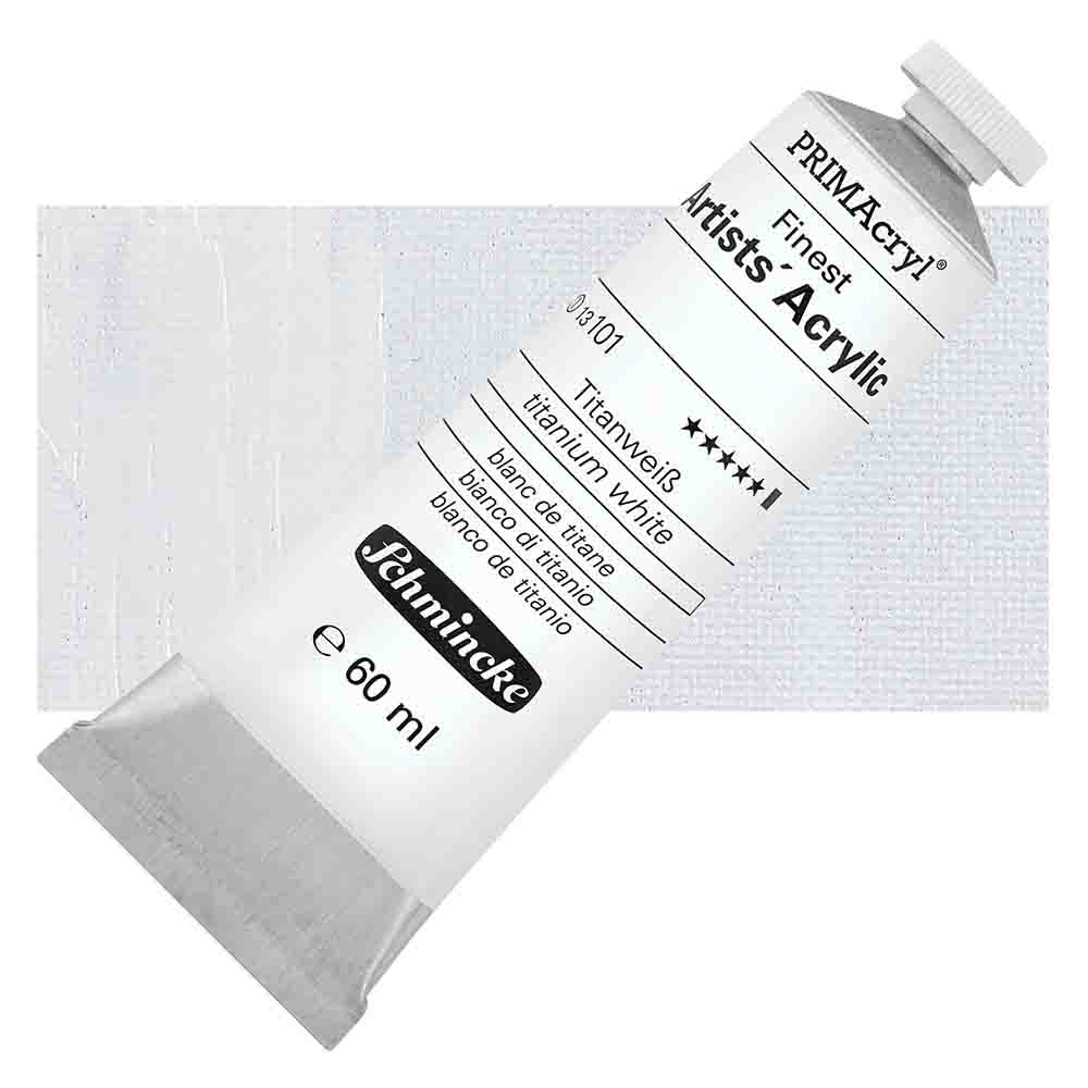 SCHMINCKE  PRIMA ACRYLIC COLOUR  60ML titanium white