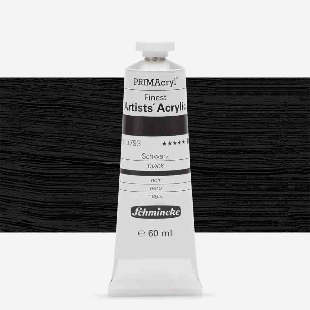 SCHMINCKE  PRIMA ACRYLIC COLOUR  60ML black