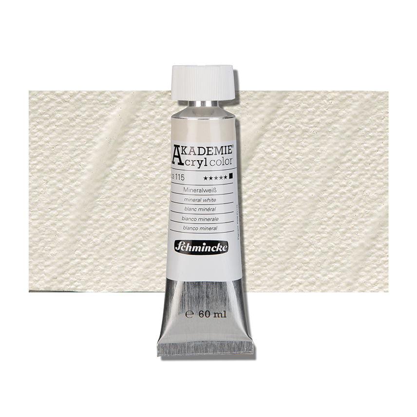 SCHMINCKE  AKADEMIE ACRYLIC COLOUR  60ML mineral white