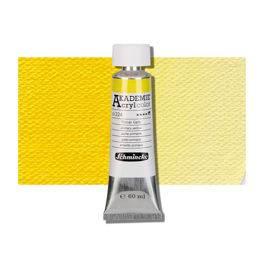 SCHMINCKE  AKADEMIE ACRYLIC COLOUR  60ML primary yellow
