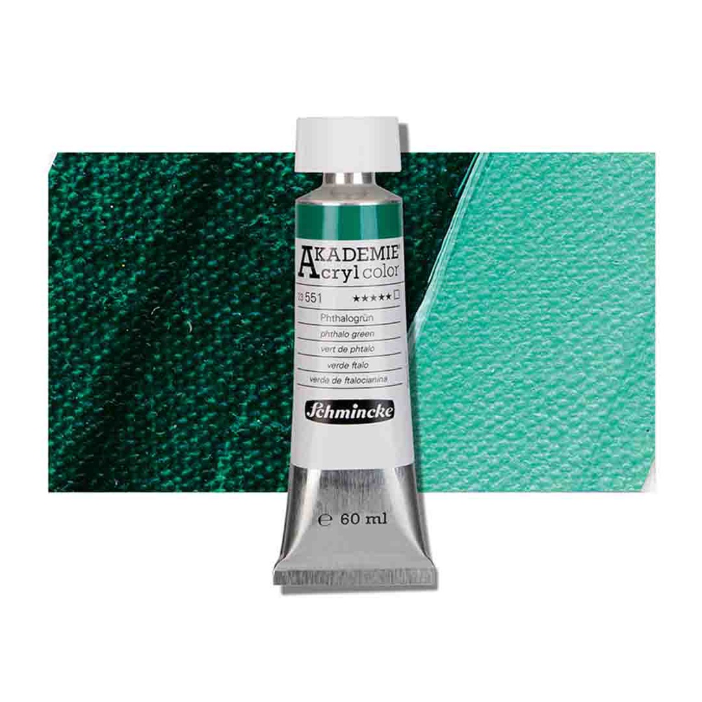 SCHMINCKE  AKADEMIE ACRYLIC COLOUR  60ML phthalo green