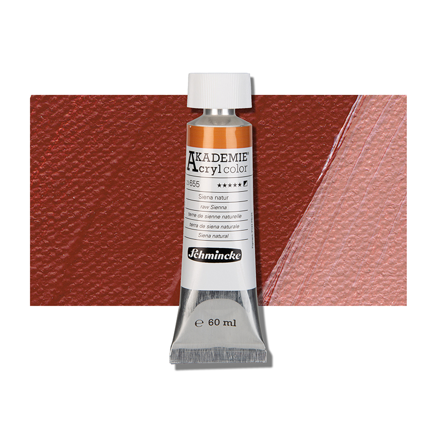 SCHMINCKE  AKADEMIE ACRYLIC COLOUR  60ML raw Sienna