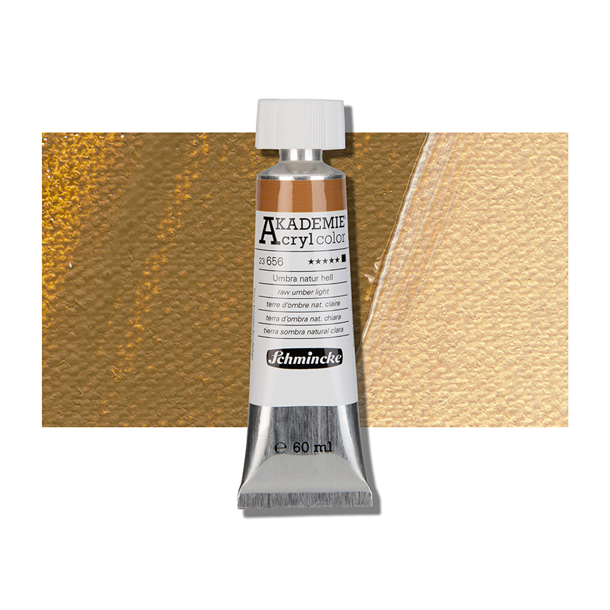SCHMINCKE  AKADEMIE ACRYLIC COLOUR  60ML raw umber light