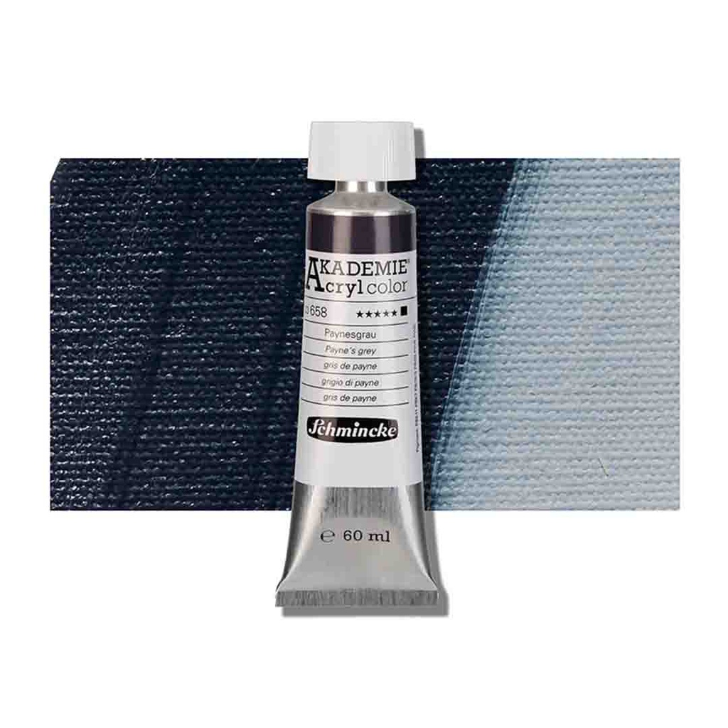 SCHMINCKE  AKADEMIE ACRYLIC COLOUR  60ML Payne's grey