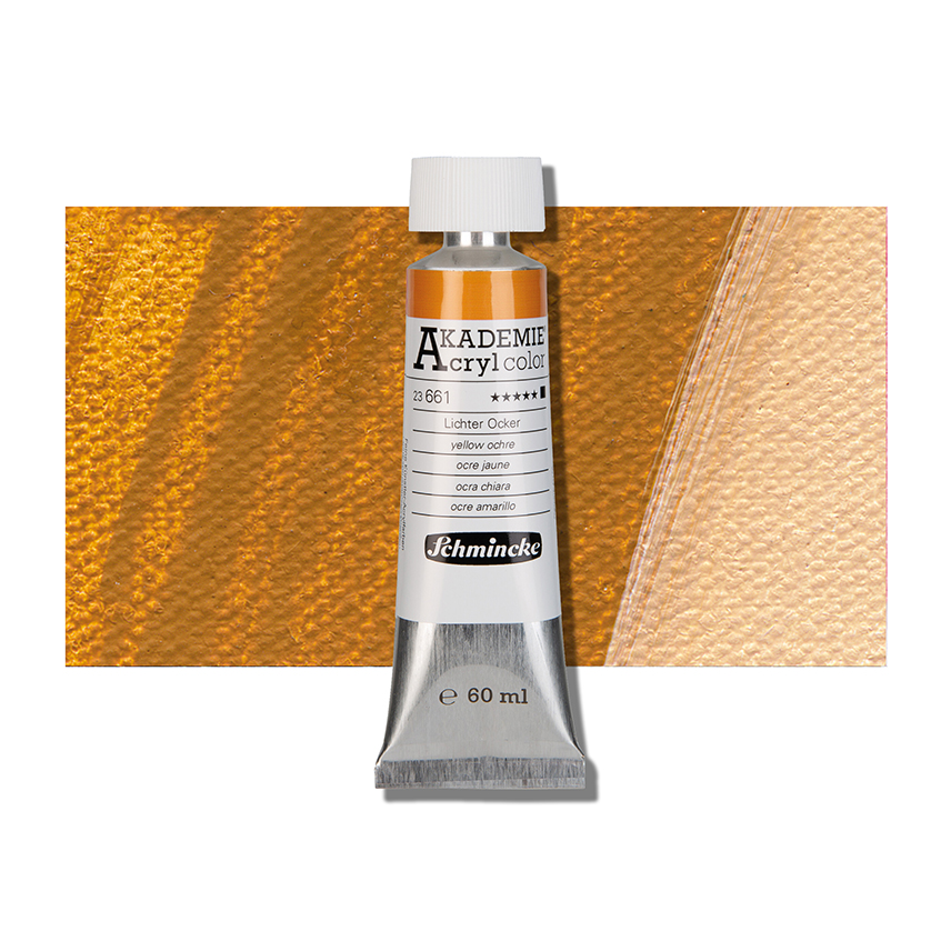 SCHMINCKE  AKADEMIE ACRYLIC COLOUR  60ML yellow ochre