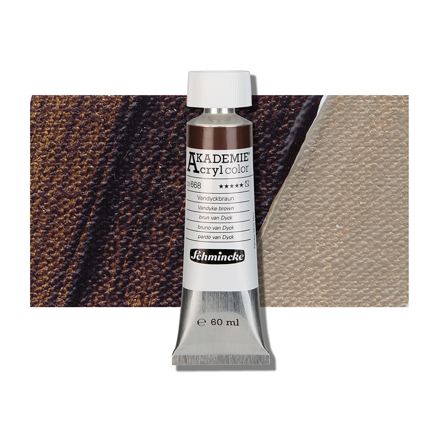 SCHMINCKE  AKADEMIE ACRYLIC COLOUR  60ML Vandyke brown