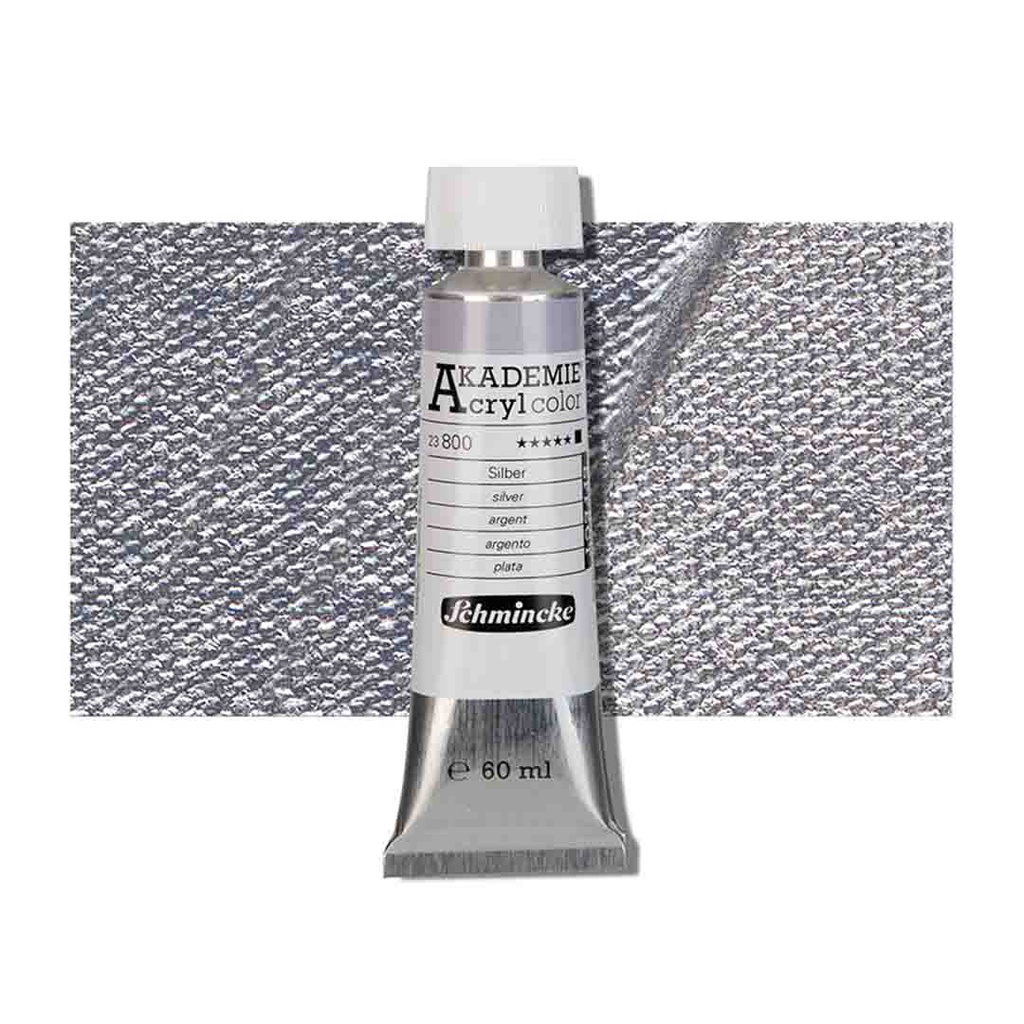 SCHMINCKE  AKADEMIE ACRYLIC COLOUR  60ML silver