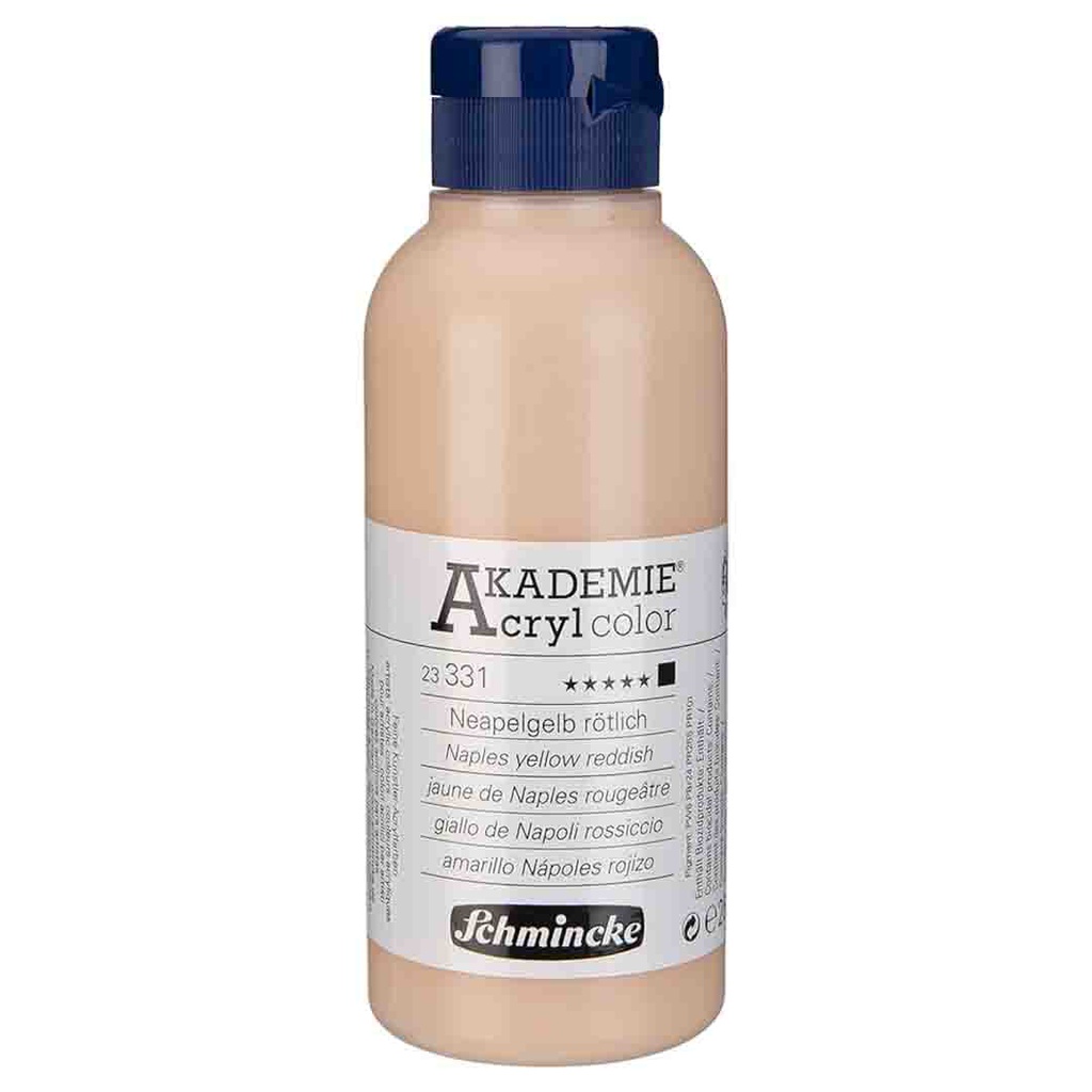 SCHMINCKE  AKADEMIE ACRYLIC COLOUR  250ML Naples yellow
