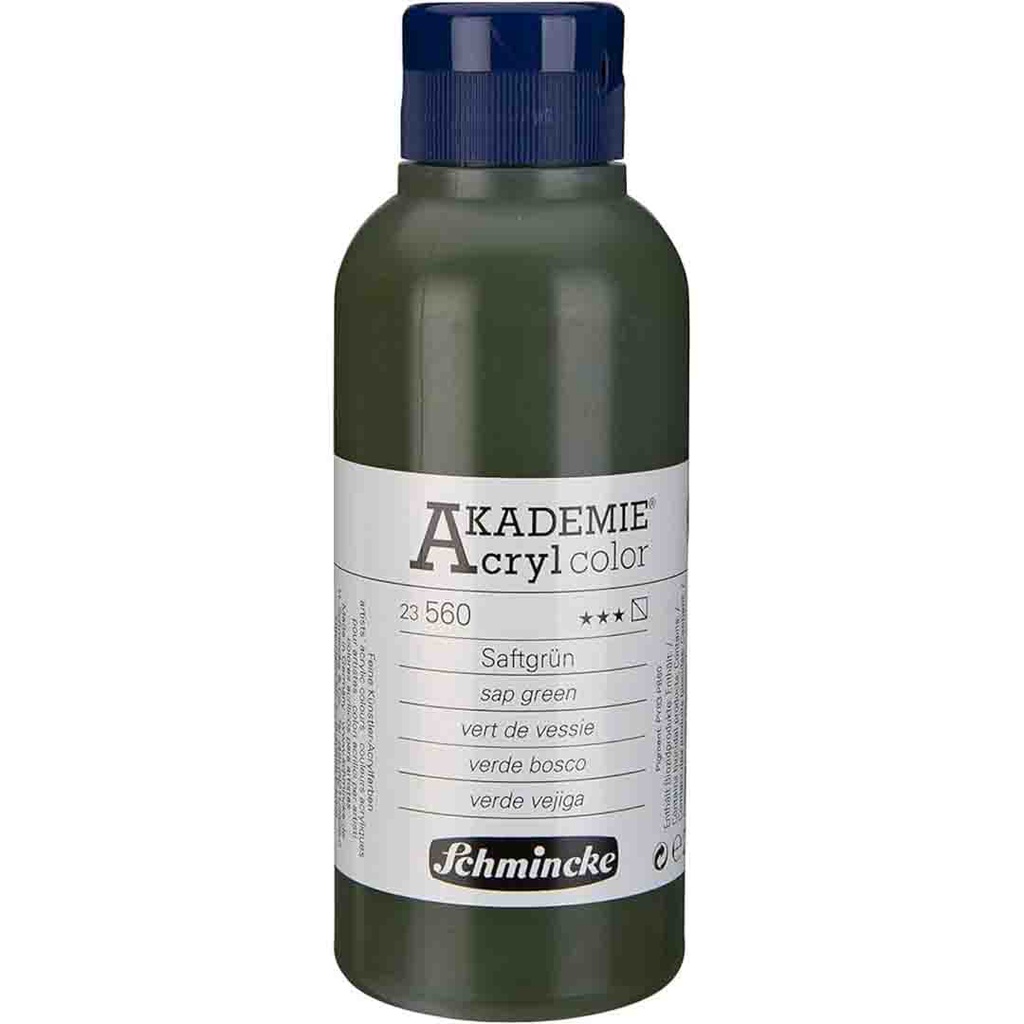 SCHMINCKE  AKADEMIE ACRYLIC COLOUR  250ML sap green