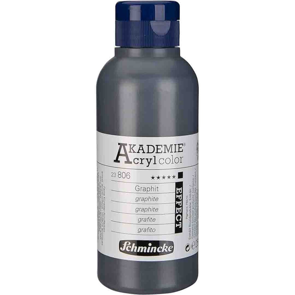 SCHMINCKE  AKADEMIE ACRYLIC COLOUR  250ML graphite