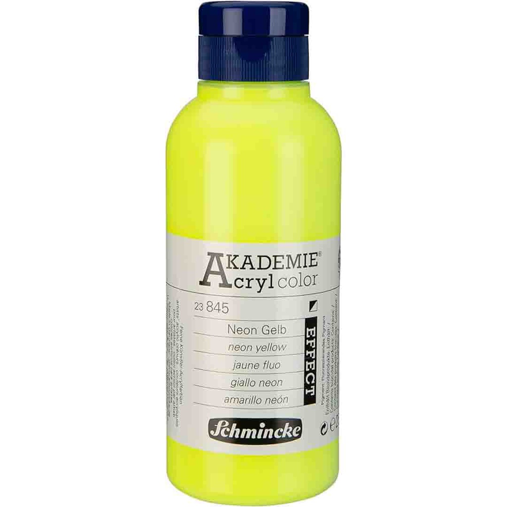 SCHMINCKE  AKADEMIE ACRYLIC COLOUR  250ML neon yellow