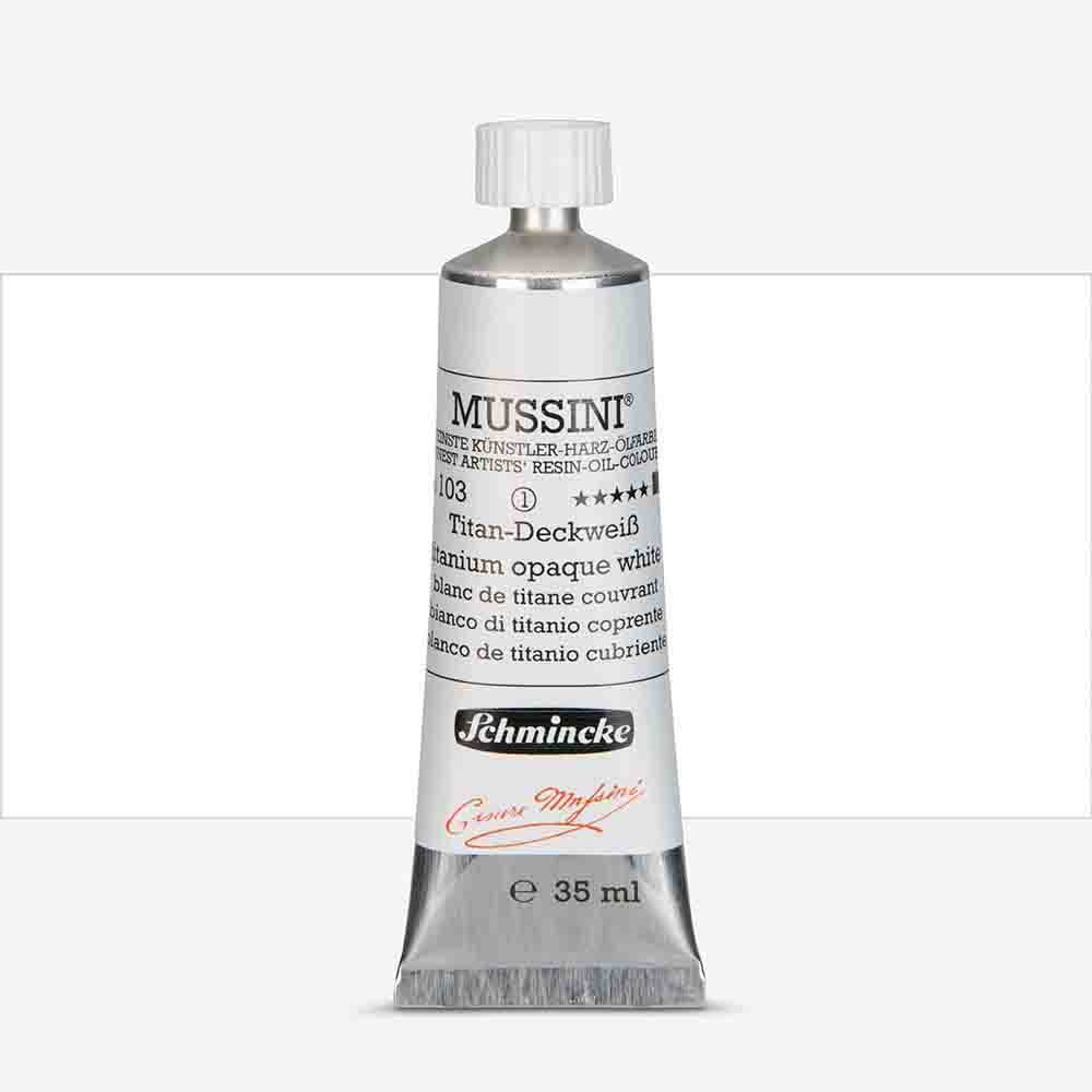 SCHMINCKE  MUSSINI 35ML OIL COLOUR  titanium opaque