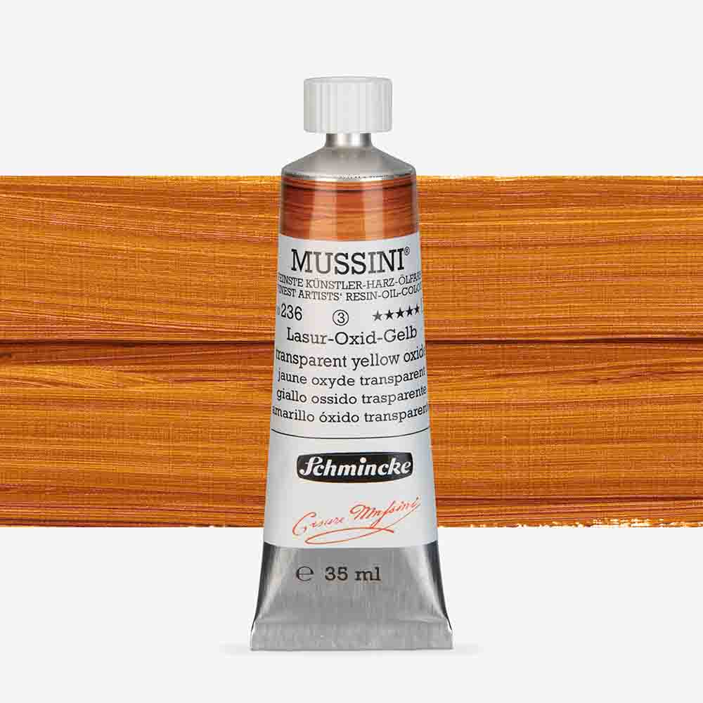 SCHMINCKE  MUSSINI 35ML OIL COLOUR  transparent yellow Oxide, 