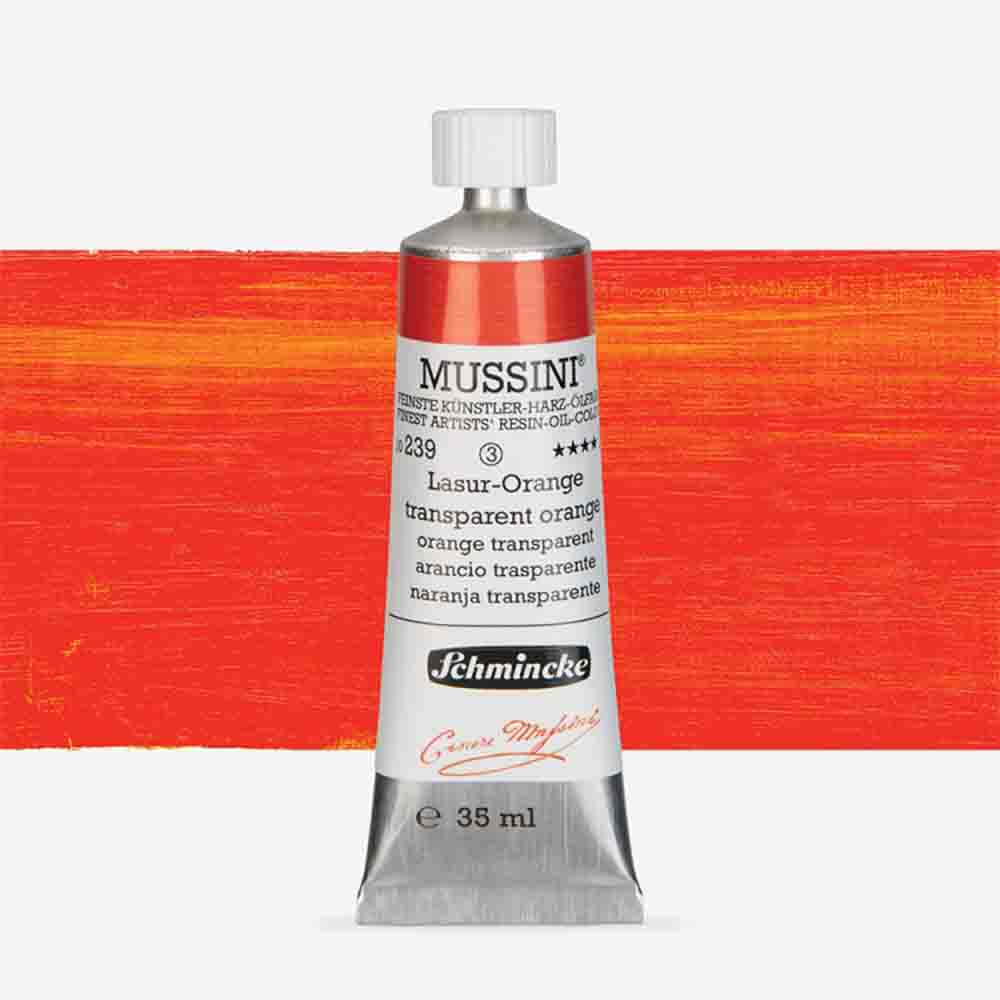 SCHMINCKE  MUSSINI 35ML OIL COLOUR  transparent orange