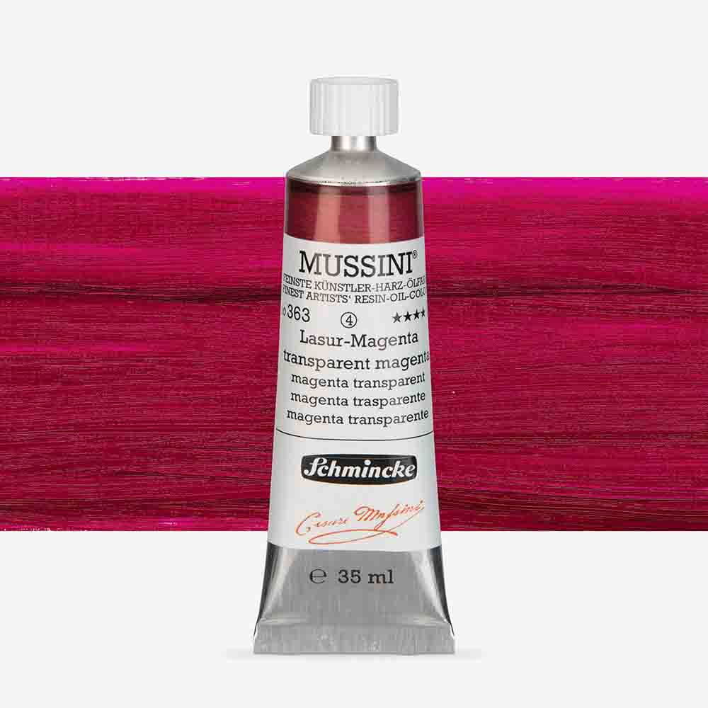 SCHMINCKE  MUSSINI 35ML OIL COLOUR  transparent magenta