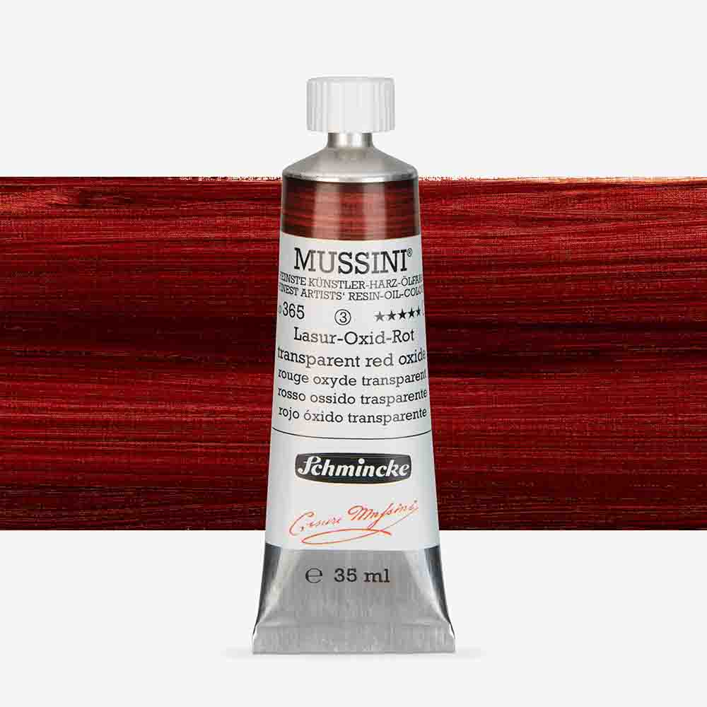 SCHMINCKE  MUSSINI 35ML OIL COLOUR  transparent red