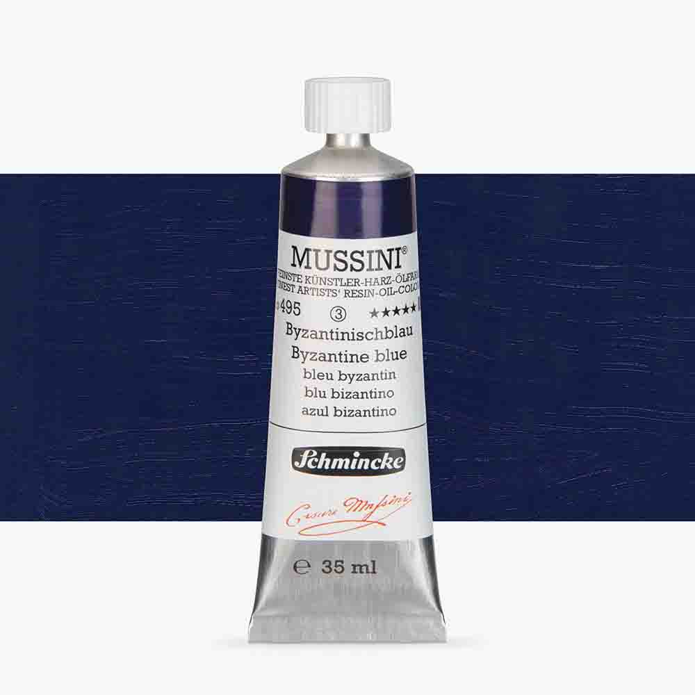 SCHMINCKE  MUSSINI 35ML OIL COLOUR  Byzantine blue